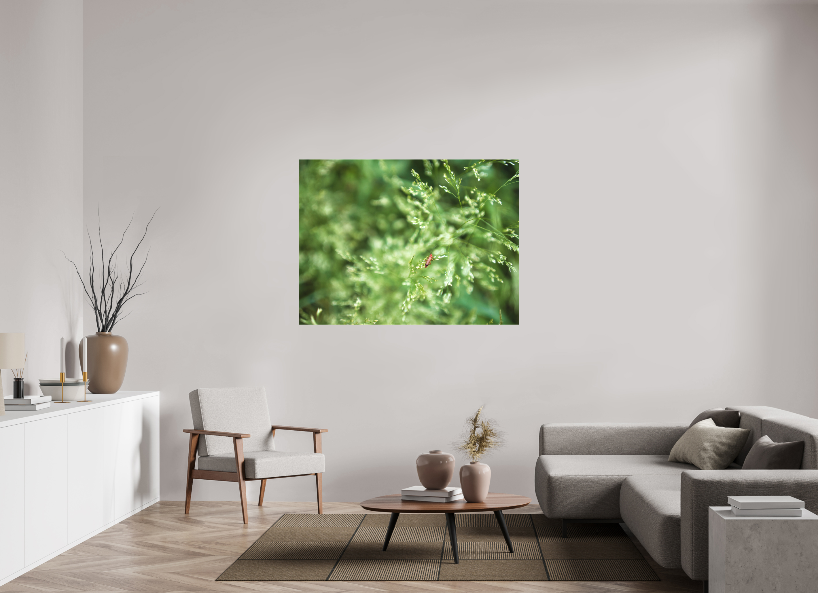 140 x 105 cm, Canvas Grassland Guardian – A Moment in Stillness
