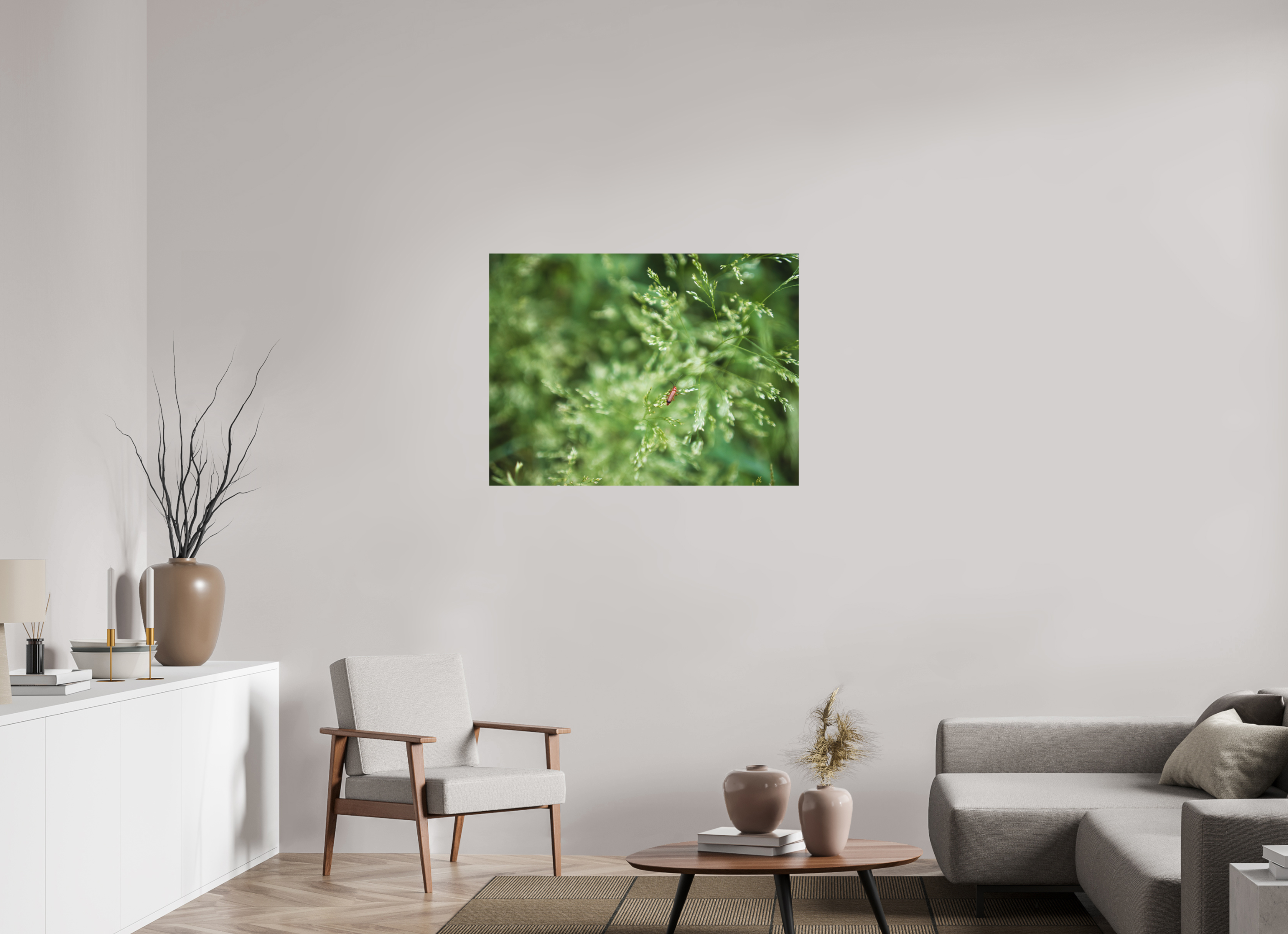 100 x 75 cm, Aluminum Dibond Grassland Guardian – A Moment in Stillness