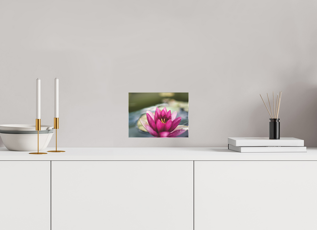 20 x 15 cm, Fine Art Acrylic Block Lotus of Quiet Light